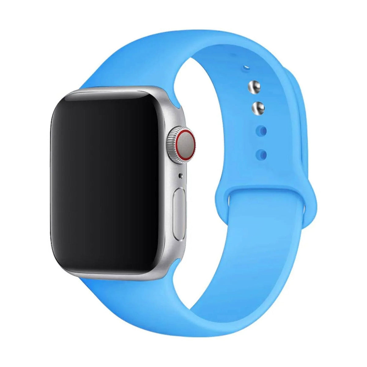 Apple Watch Kautschukarmband Hellblau