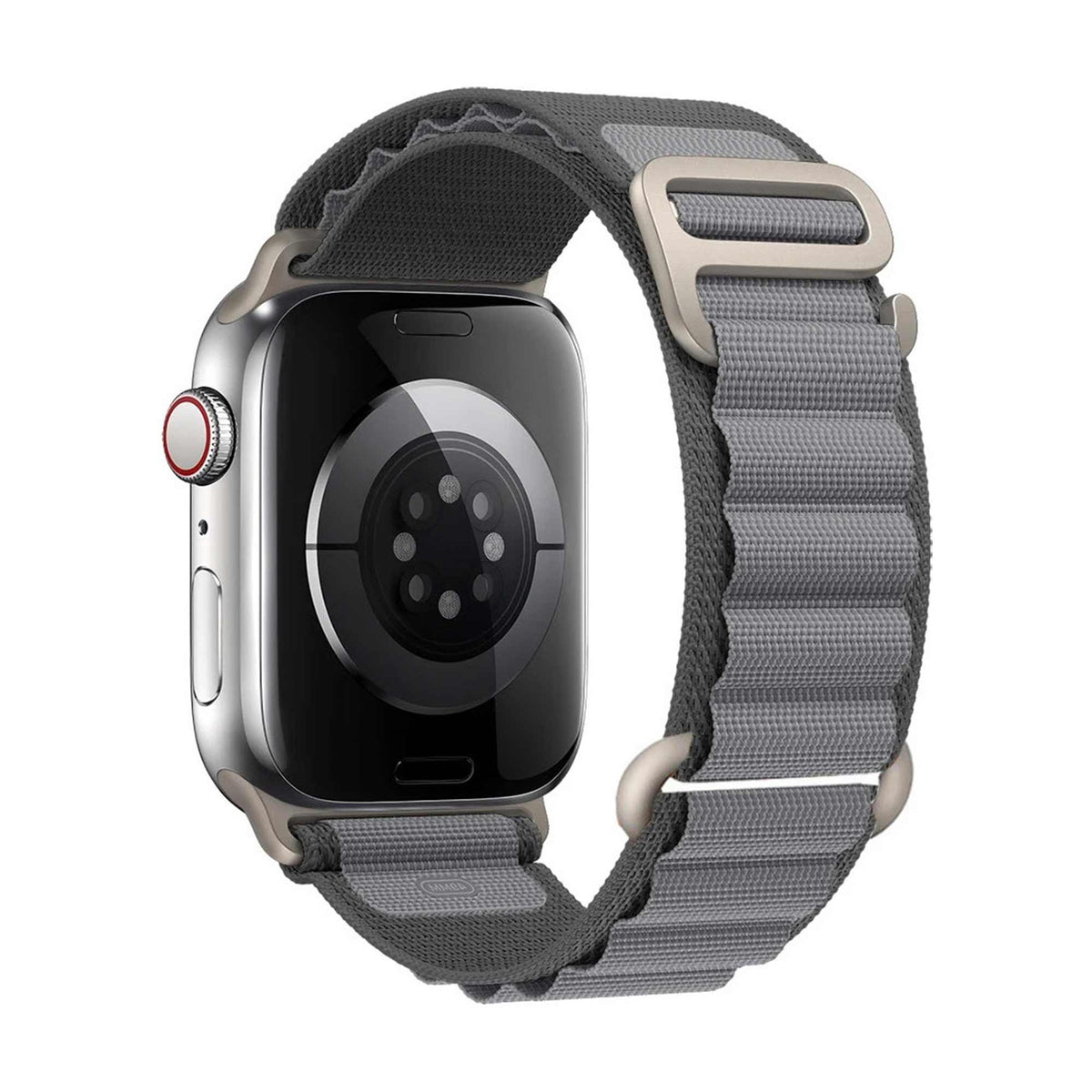 Apple Watch Nylon Aktiv Armband Grau