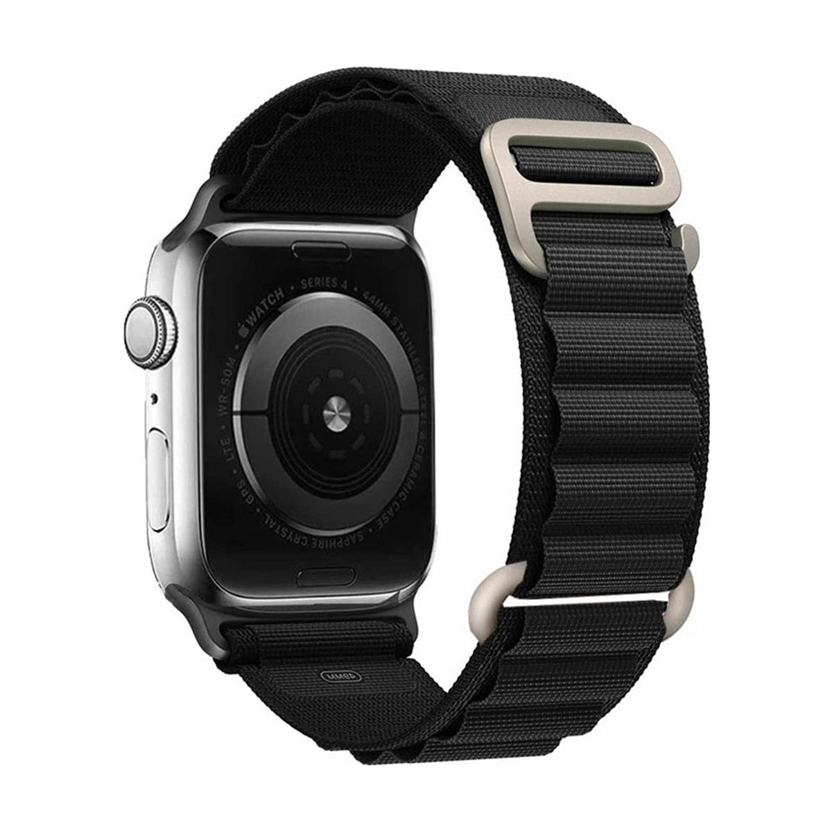 Apple Watch Nylon Aktiv Armband Schwarz